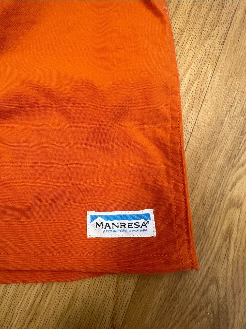 Athletic Men's Orange Drawstring Shorts - Picture 2 of 3